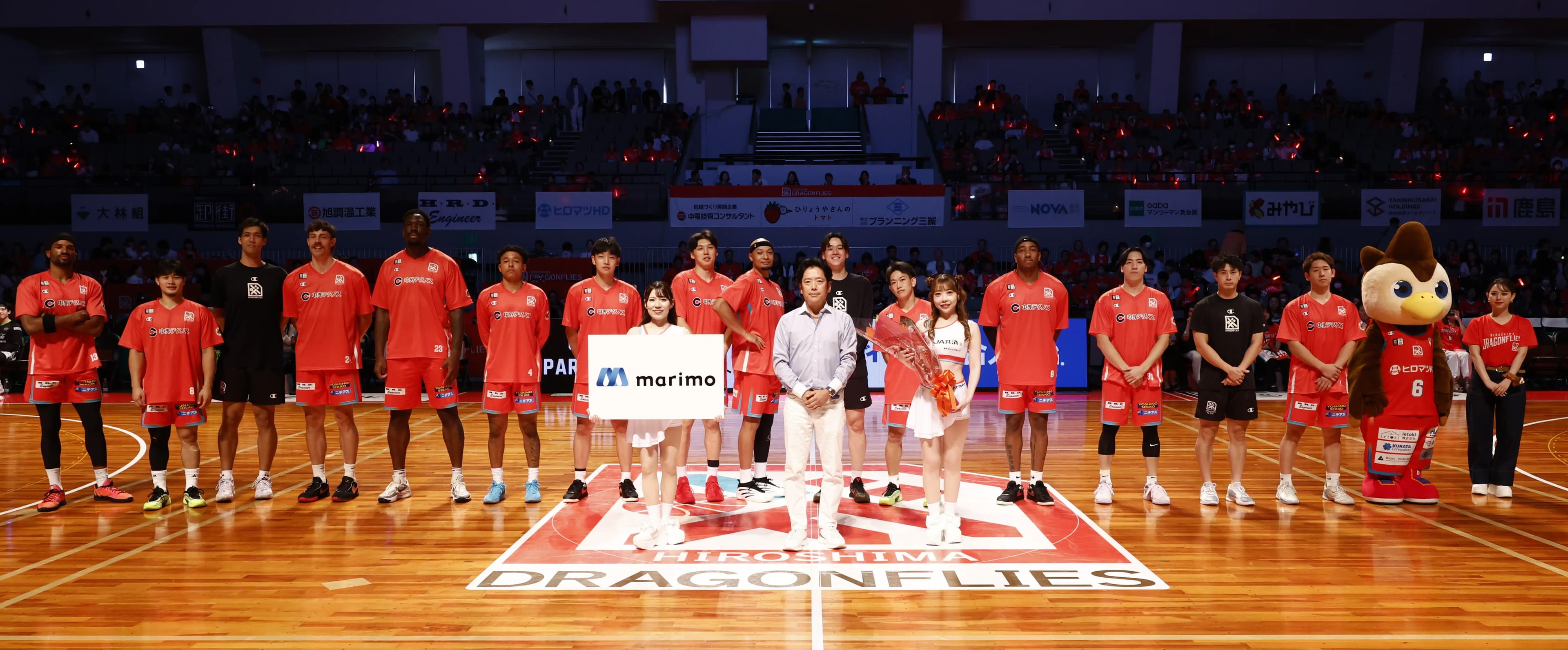 2025年10月12日(日)プロバスケットボールB1リーグ「広島ドラゴンフライズ」VS「レバンガ北海道」戦の冠ゲームスポンサーをつとめました